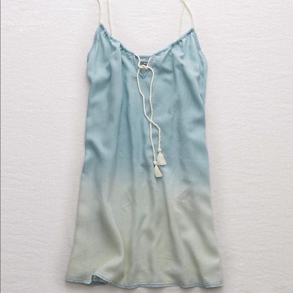 Aerie ombre tassel dress